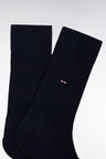Chaussettes en coton stretch mélangé marine