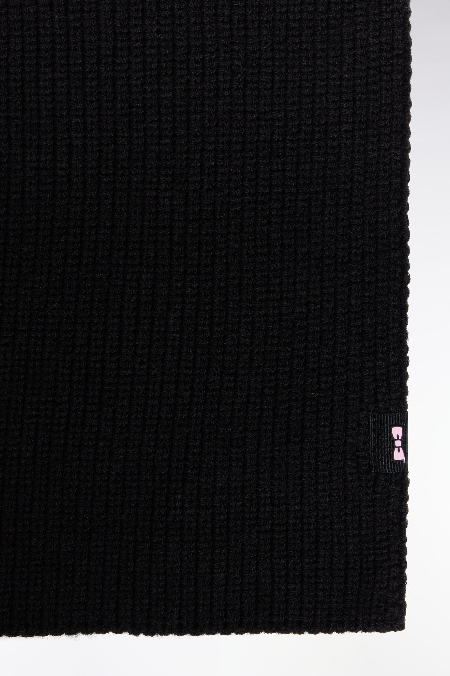 Écharpe en coton mélangé noire