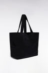 Sac cabas en velours côtelé noir