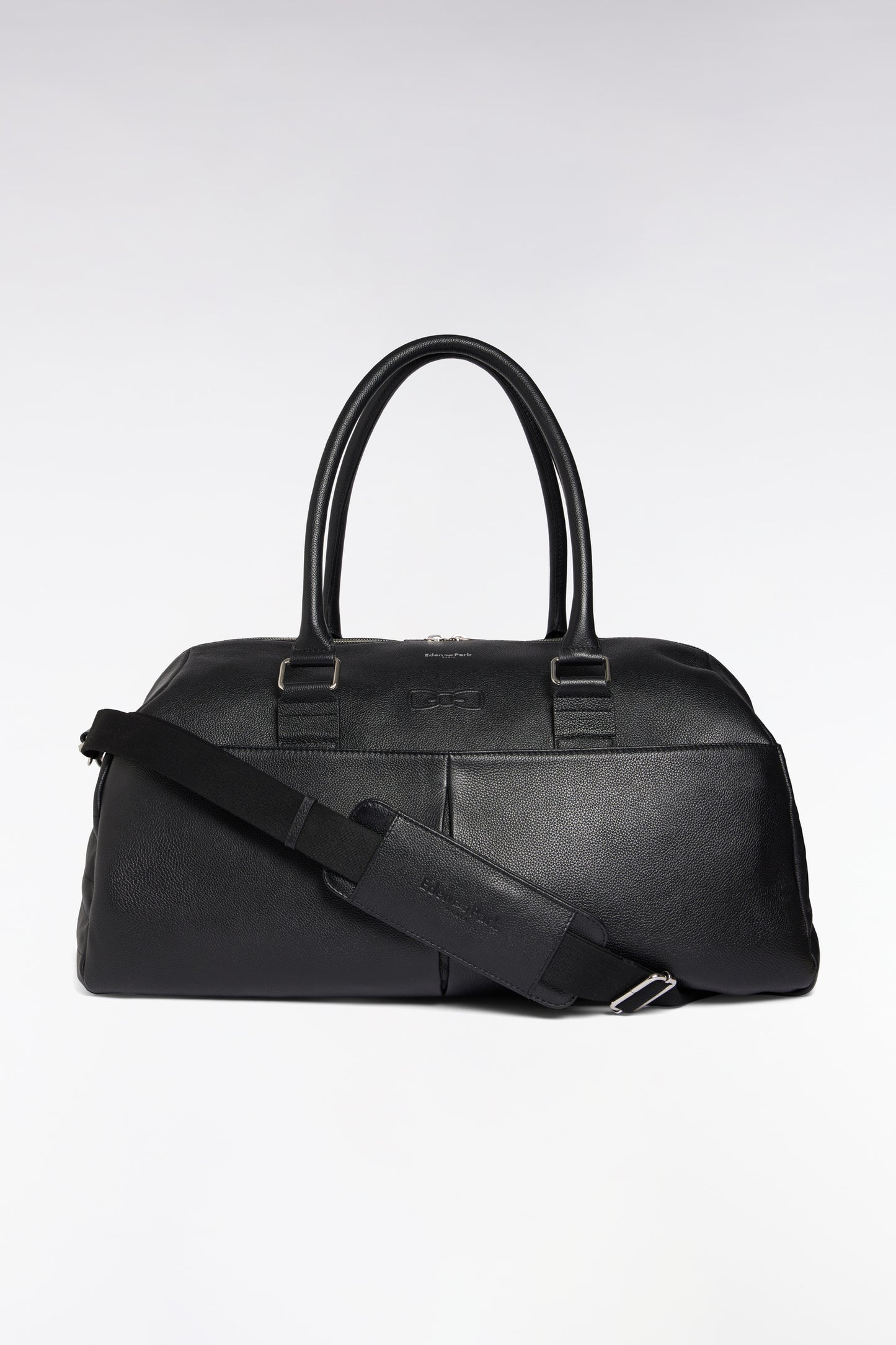 Sac de voyage en cuir grainé noir