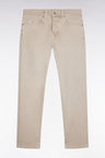 Jean 5 poches en coton stretch beige