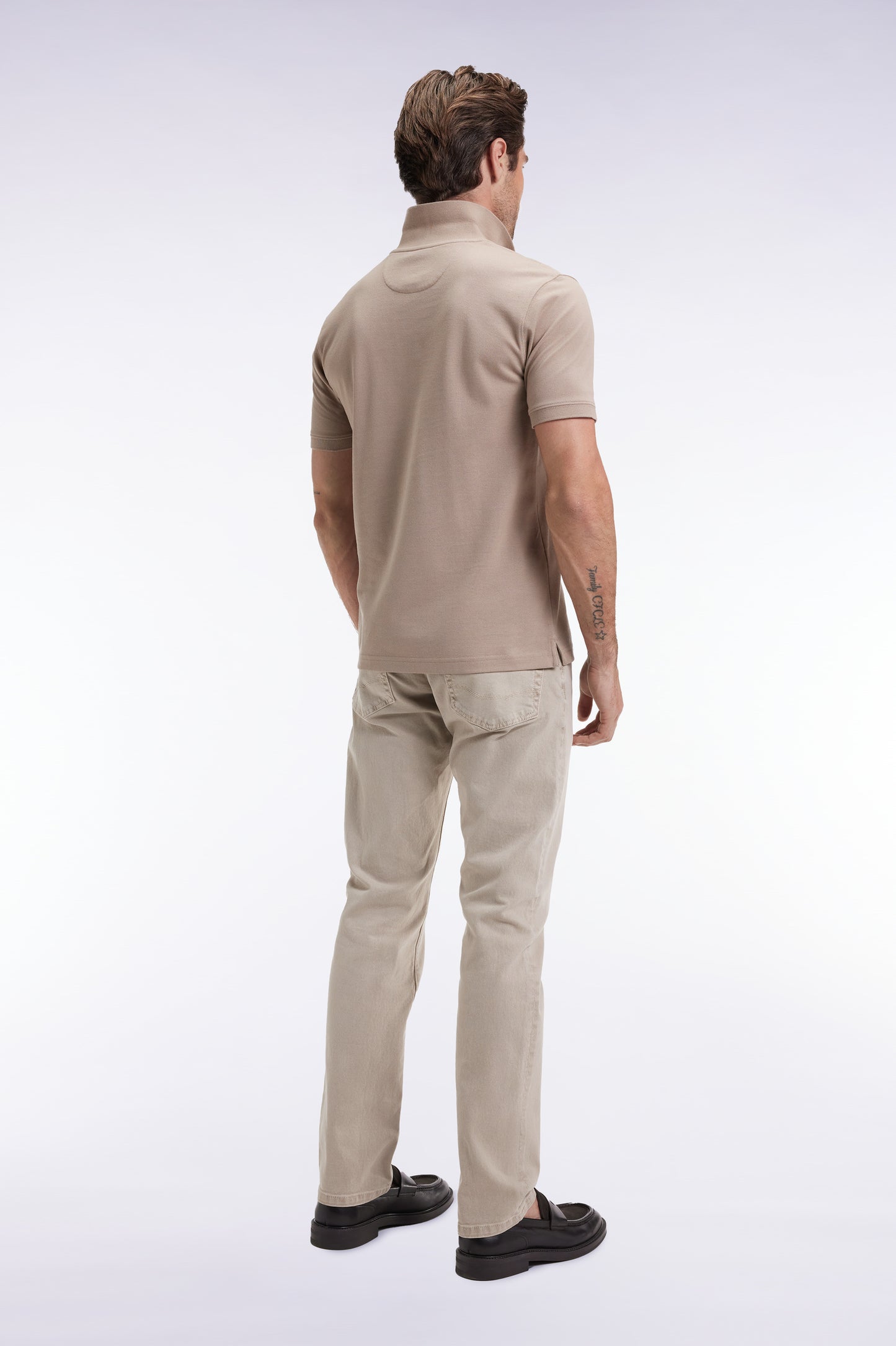 Jean 5 poches en coton stretch beige