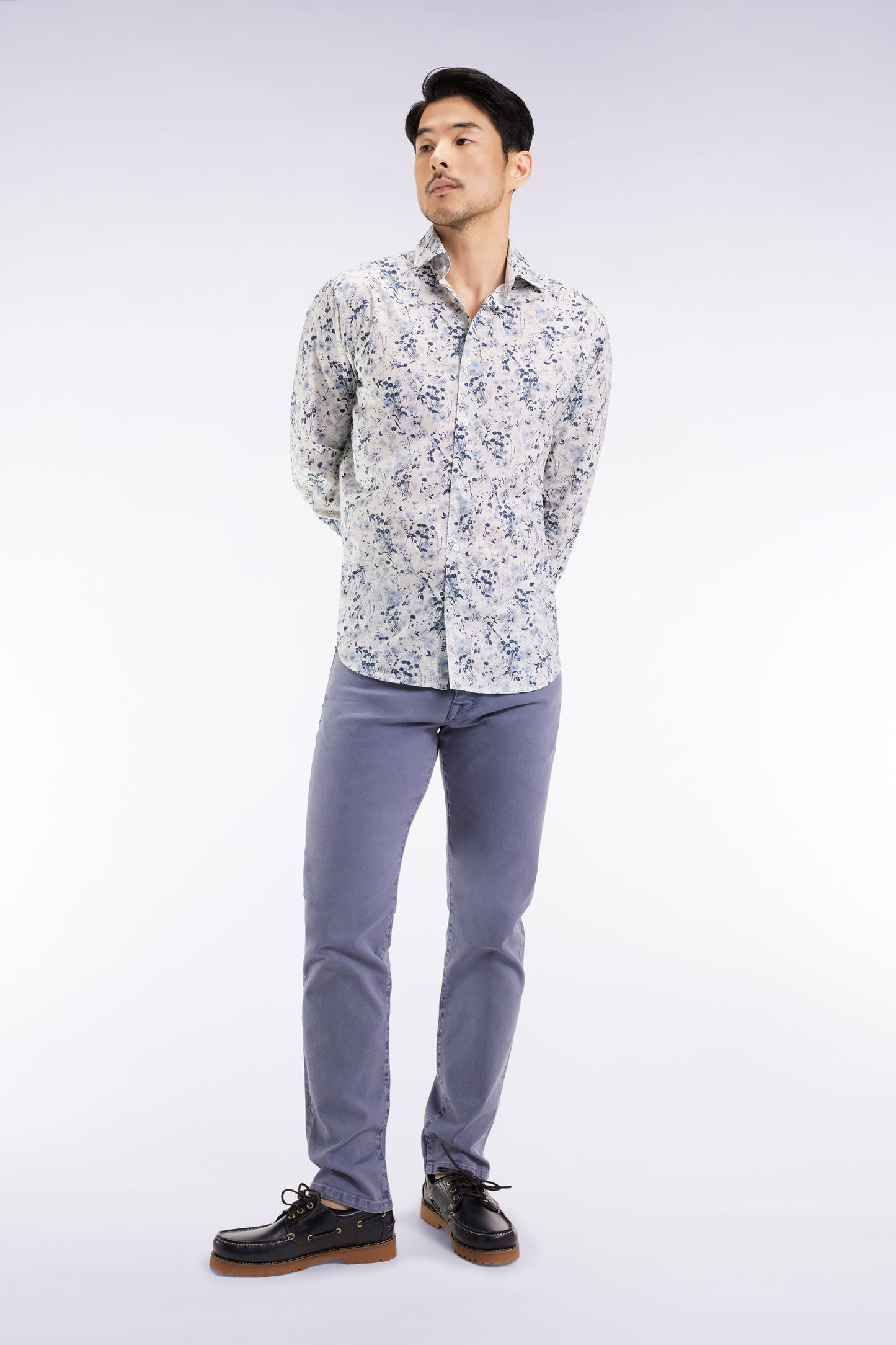 Jean 5 poches en coton stretch beige