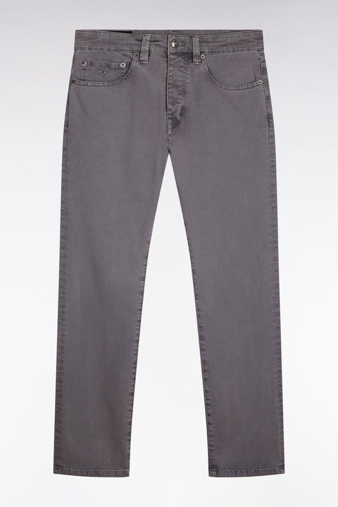 Jean 5 poches en coton stretch beige - Image 2