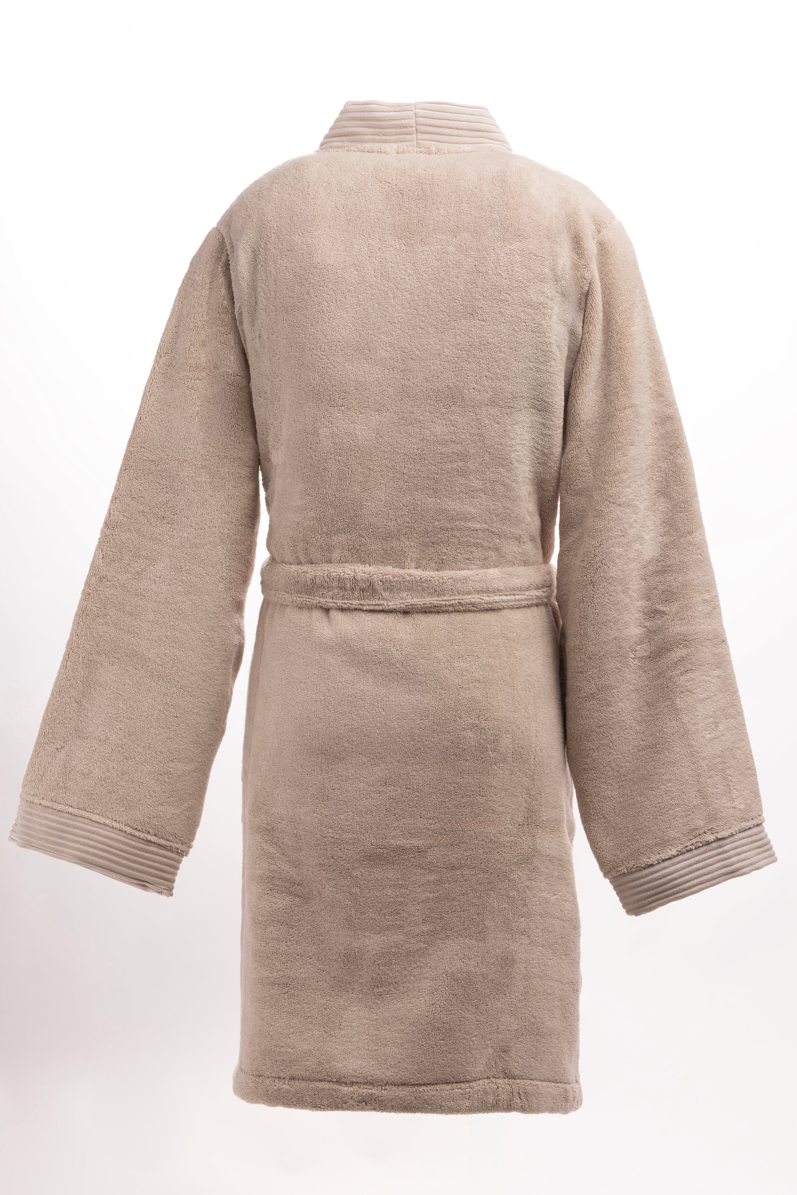 Peignoir en coton éponge beige