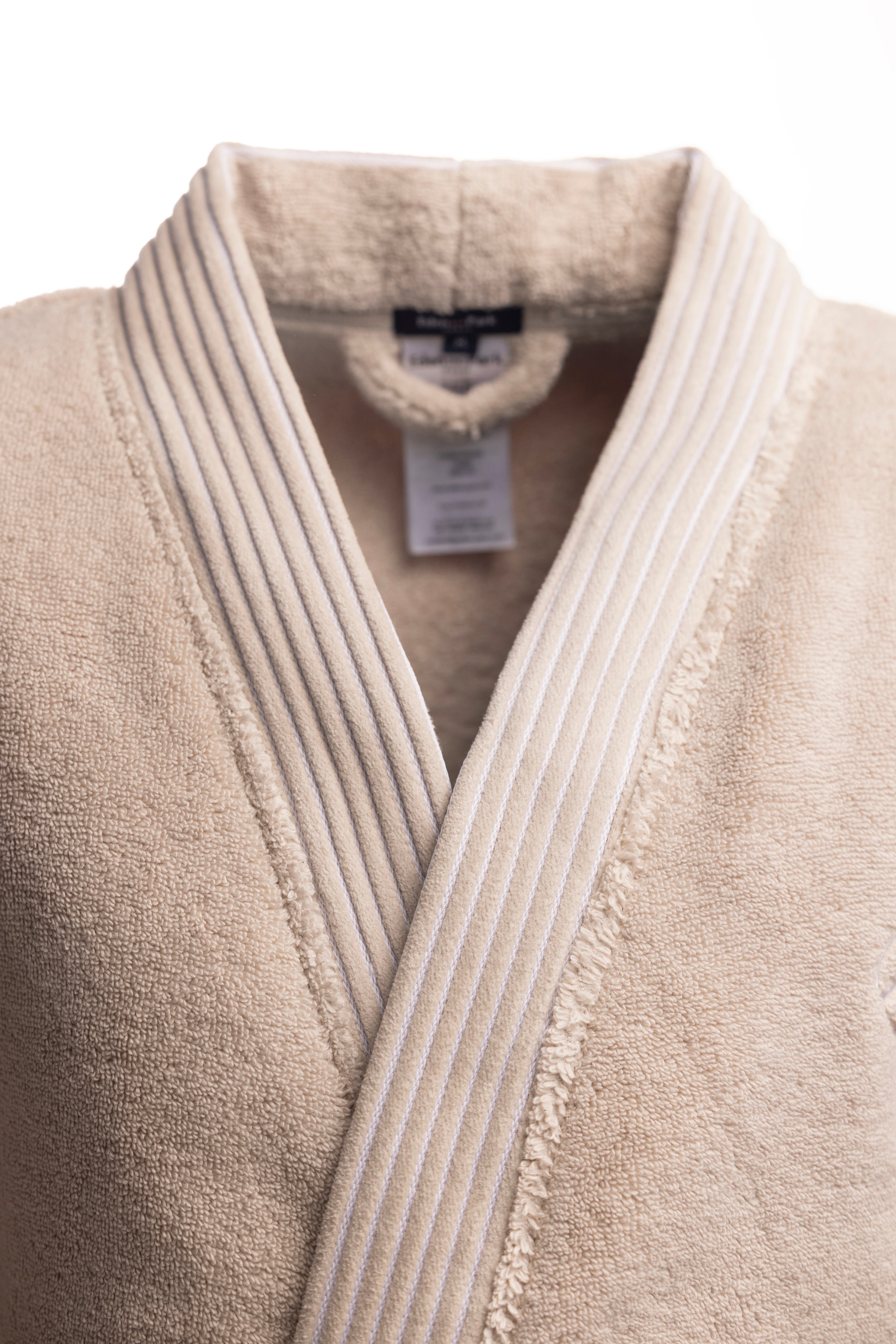 Peignoir en coton éponge beige
