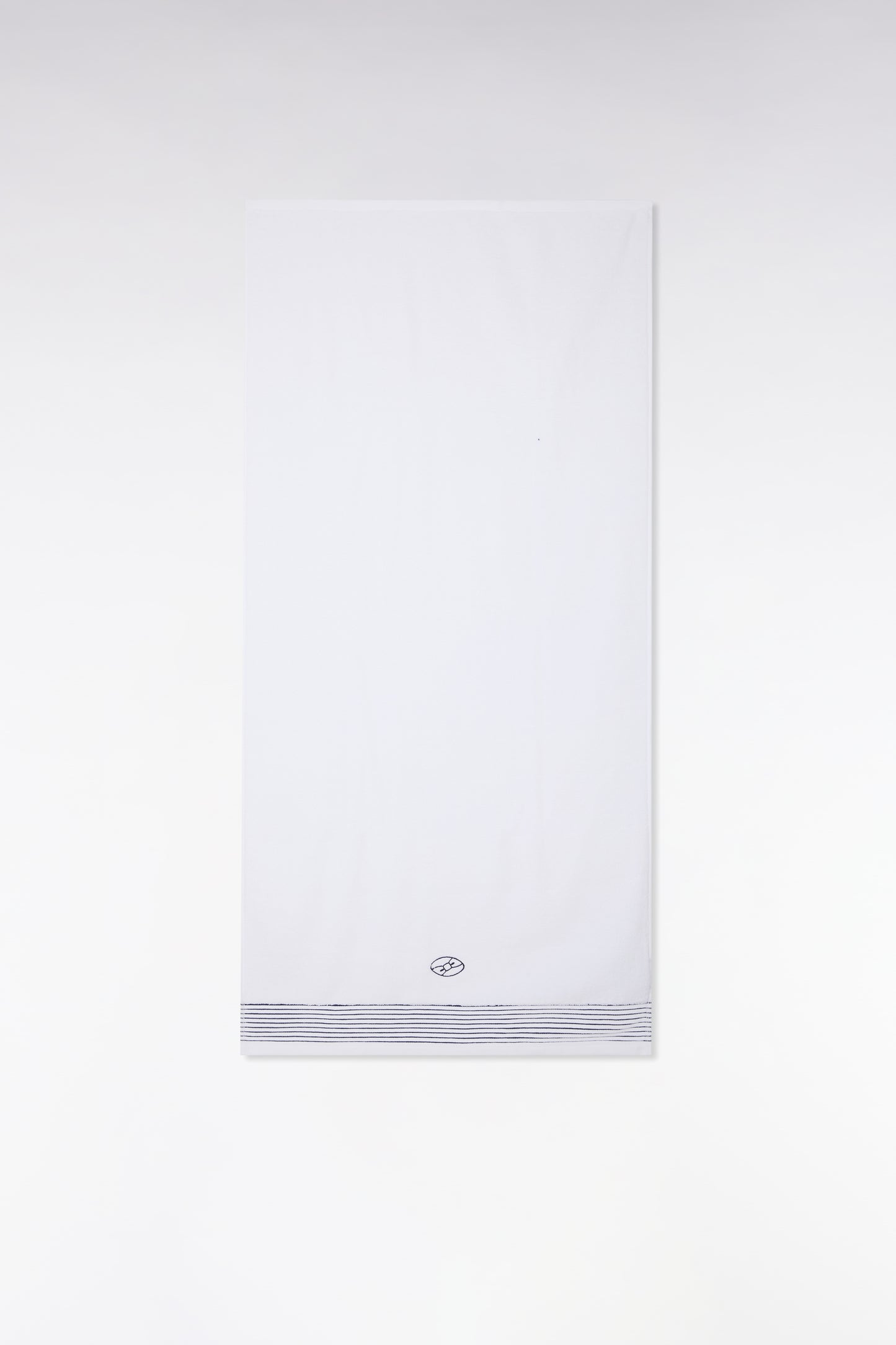 White cotton terry bath towel