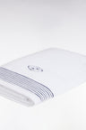 White cotton terry bath towel