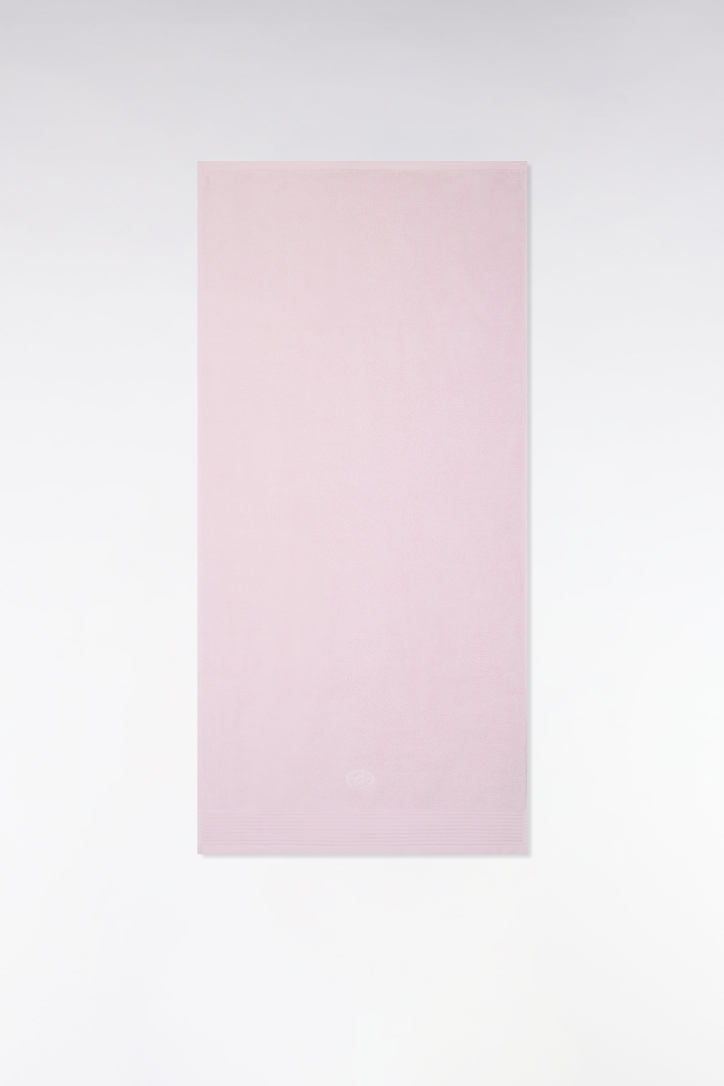 Pink cotton terry bath towel