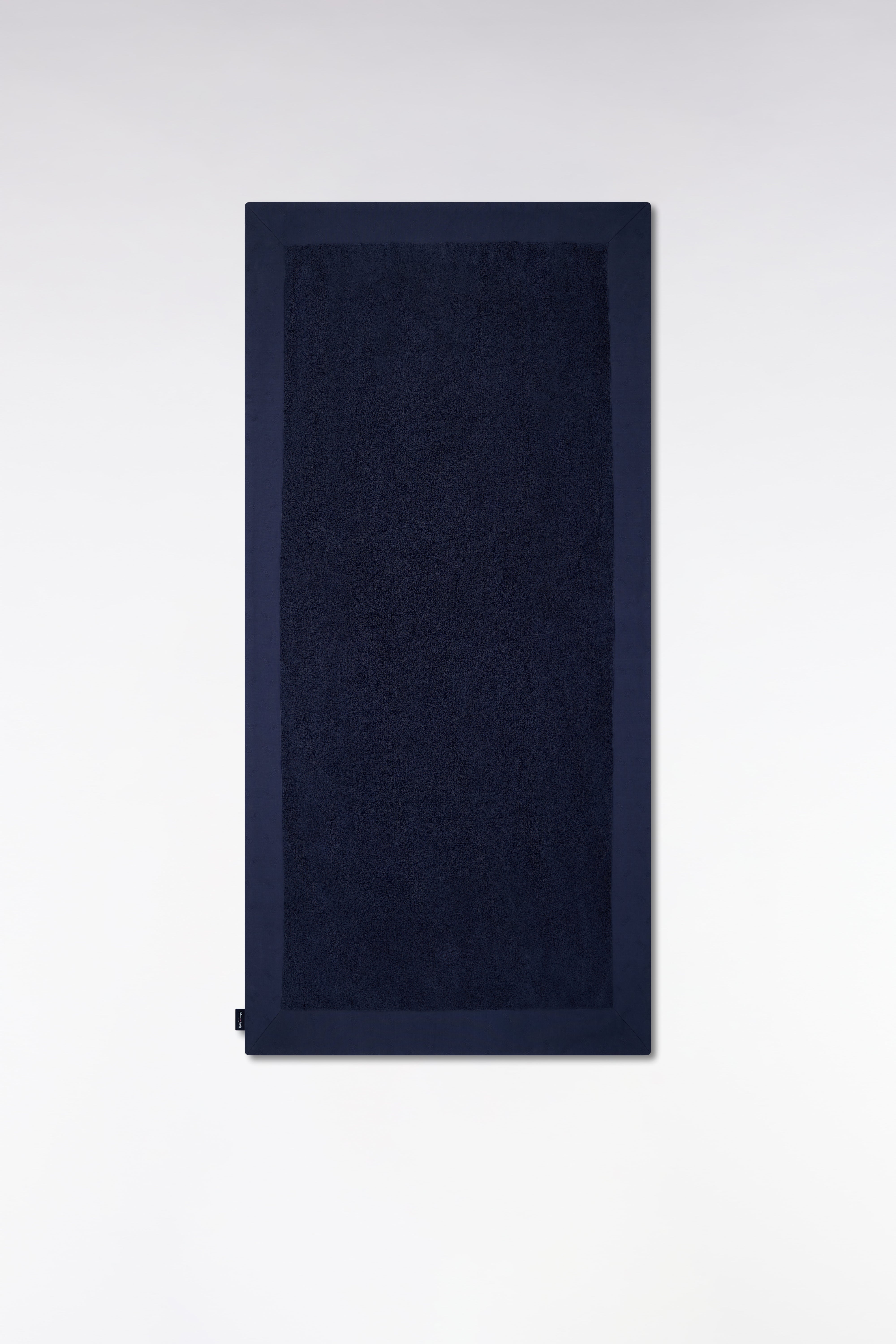 Serviette de bain en coton éponge marine