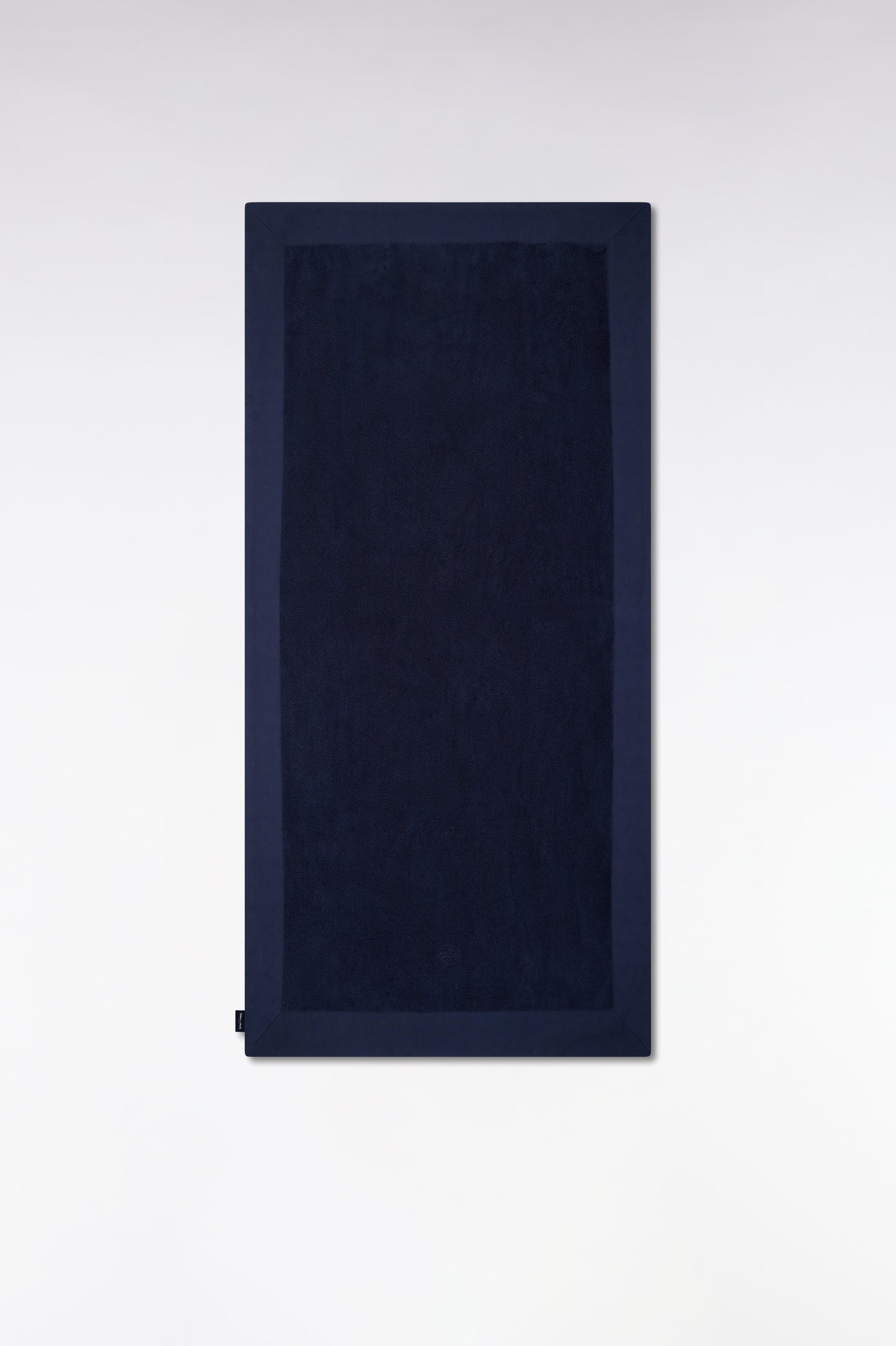 Navy terry cotton bath towel