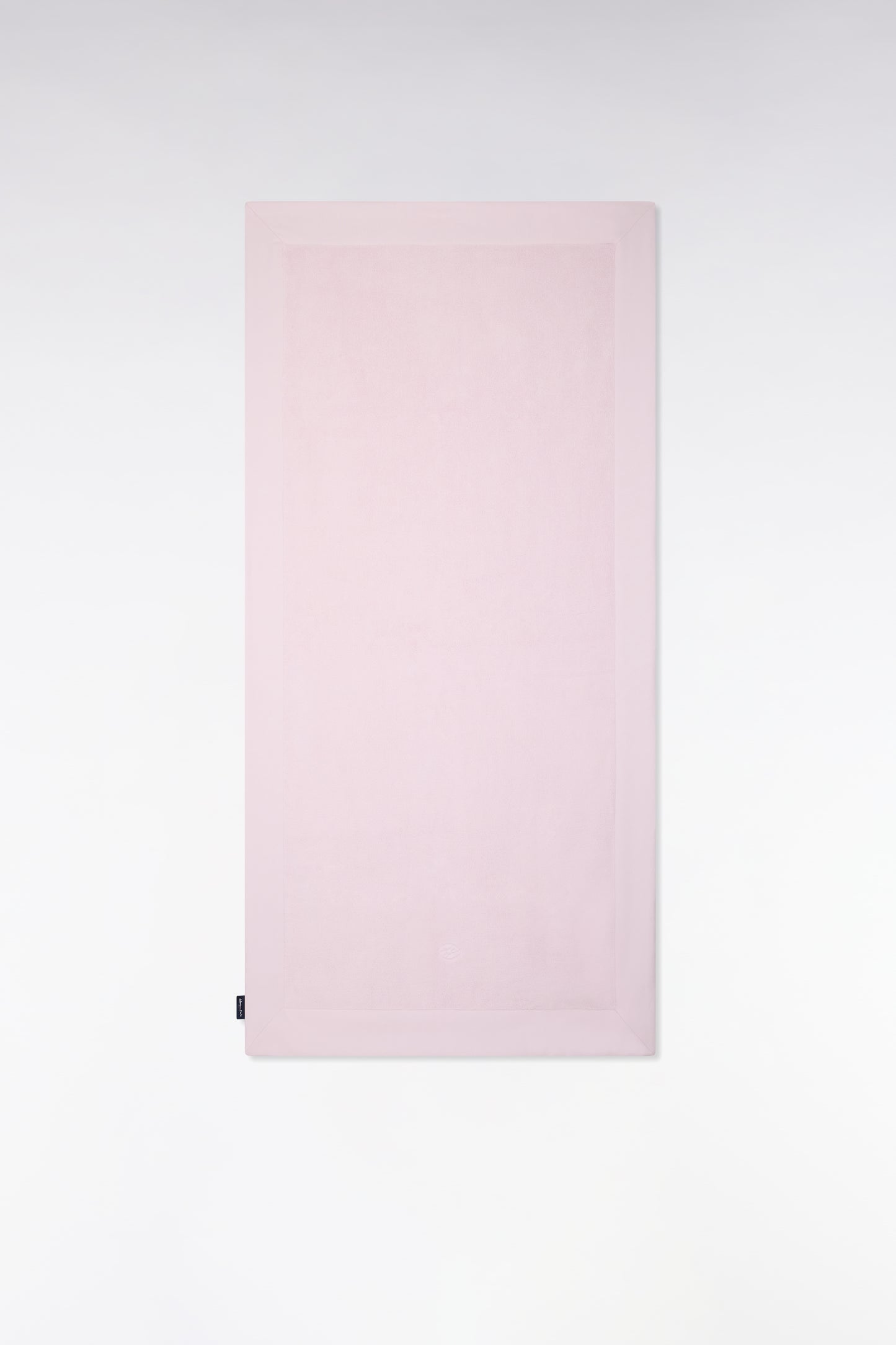 Pink cotton terry bath towel