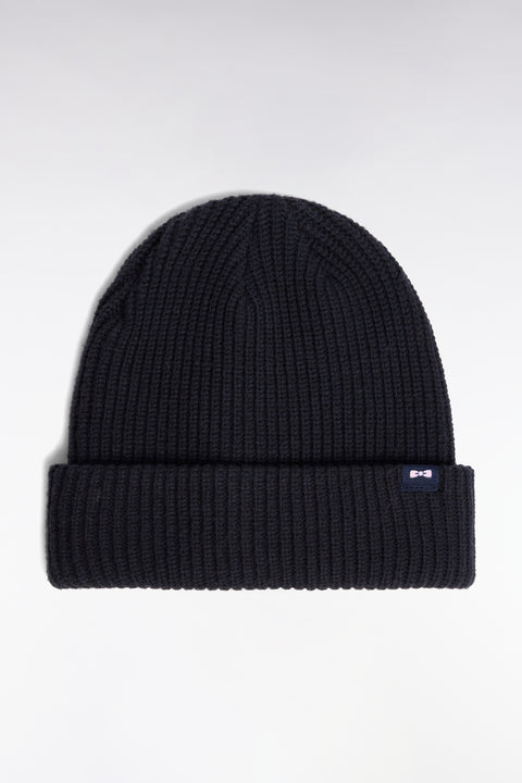 Bonnet en coton mélangé marine - Image 1
