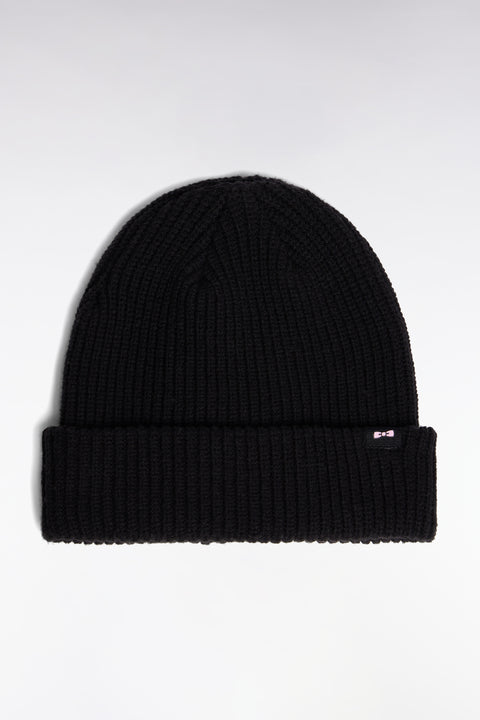 Bonnet en coton mélangé noir - Image 1