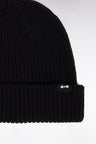 Bonnet en coton mélangé noir