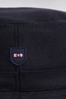 Bob in navy wool-blend cloth