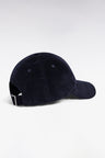 Casquette en velours côtelé marine