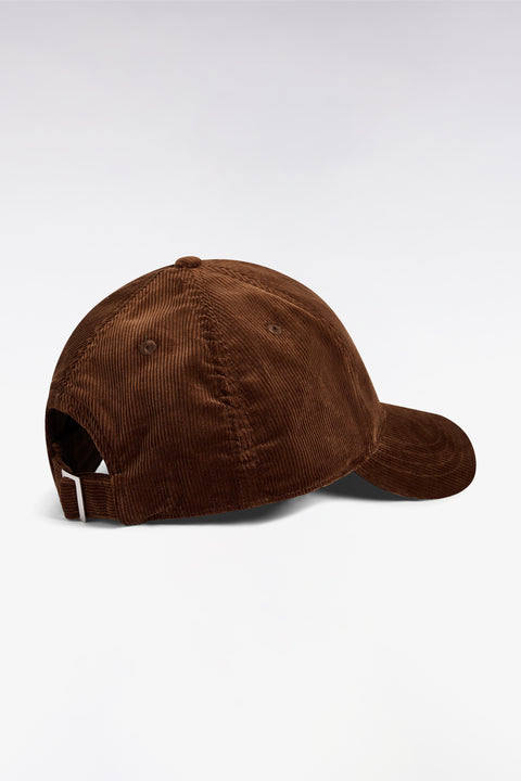 Casquette en velours côtelé marron - Image 2