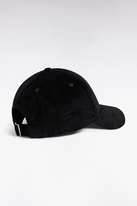 Casquette en velours côtelé noire - Image 2