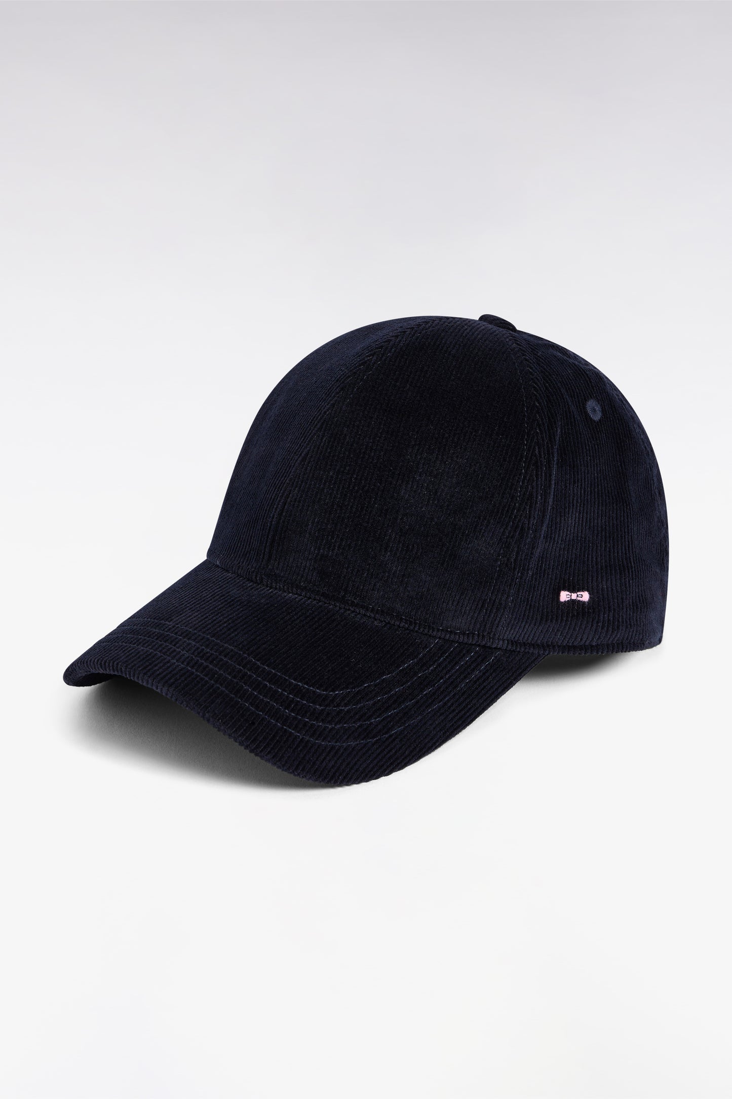 Casquette en velours côtelé marine
