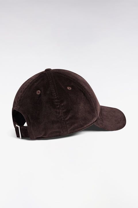 Casquette en velours côtelé chocolat - Image 2