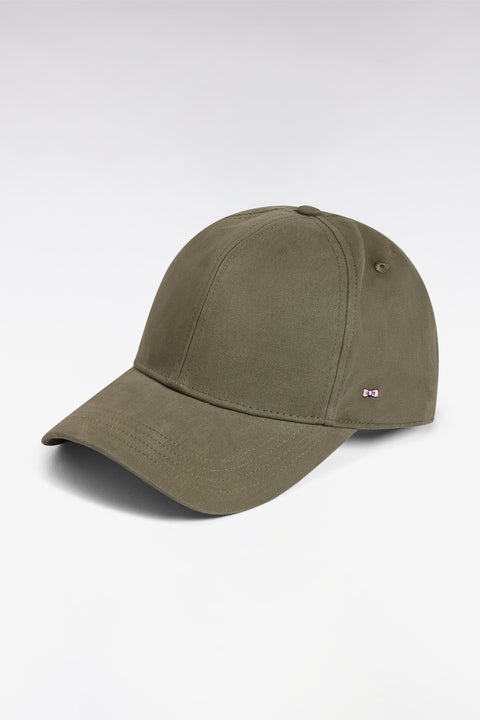 Casquette en piqué coton kaki - Image 1