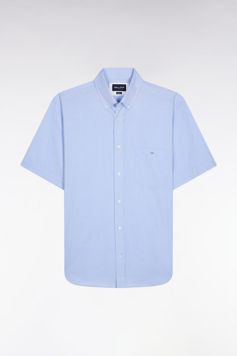 Chemise à manches courtes ciel coupe droite - Image 1