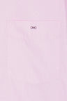 Chemise à manches courtes rose coupe droite