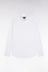 Chemise en coton blanc coupe droite