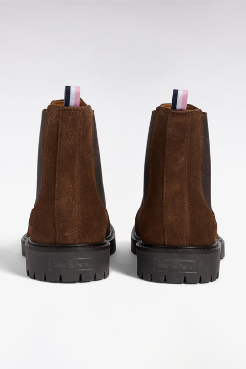 Bottines chelsea en cuir suédé marron - Image 2