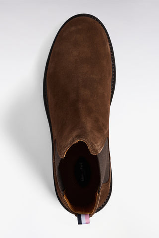 Bottines chelsea en cuir suédé marron