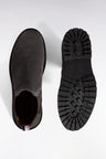 Bottines chelsea en cuir suédé gris