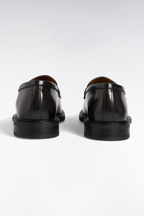 Mocassins en cuir glacé noirs - Image 3