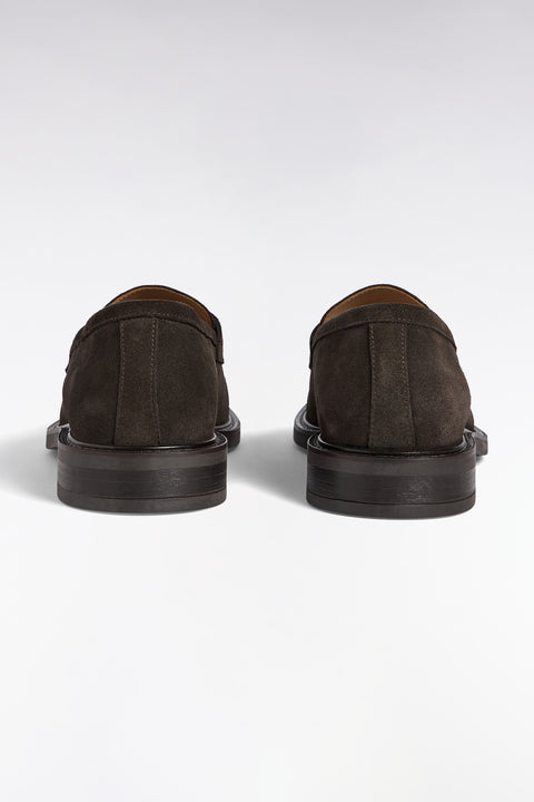 Mocassins en cuir suédé marron - Image 3