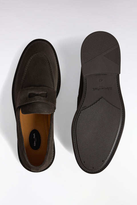 Mocassins en cuir suédé marron - Image 2