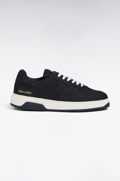 Sneakers en cuir suédé marine - Image 1