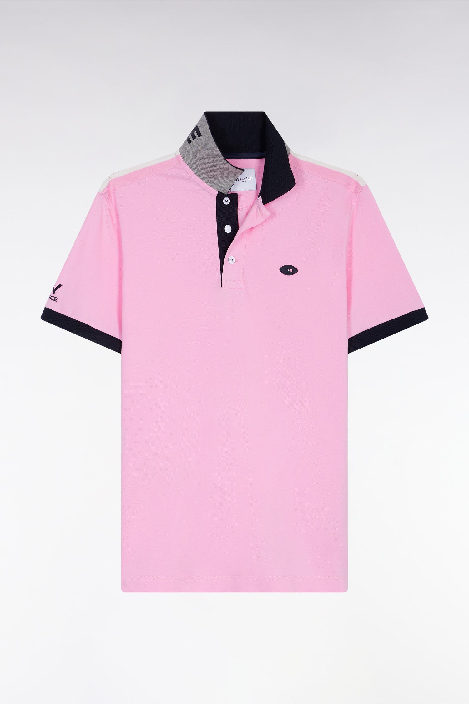 Pink Eden Park Polo Manche Courte Polo XV De France Manches