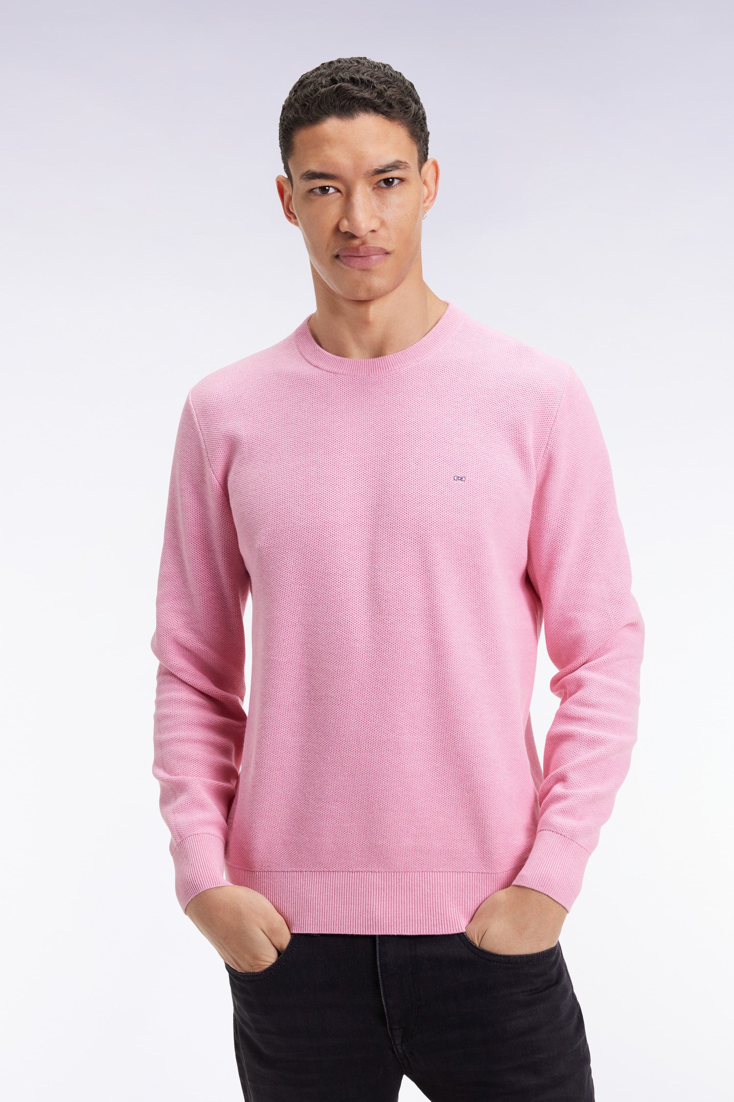 Pull à col ras du cou pour bébé fille, haut en tricot brodé avec Pull à col ras du cou pour bébé fille, haut en tricot brodé avec