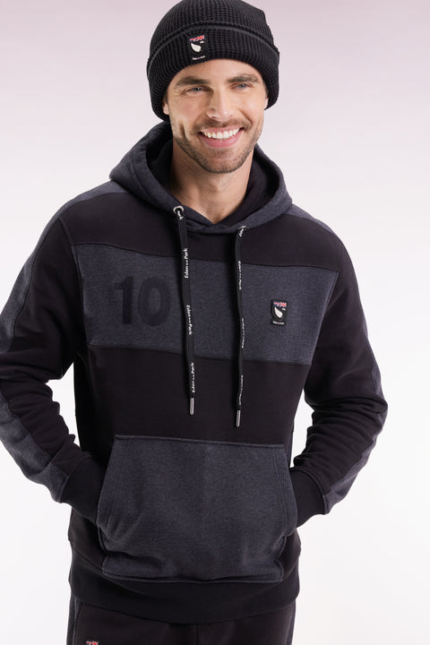 Sweatshirt à capuche en coton gris foncé coupe Relaxed - Image 3