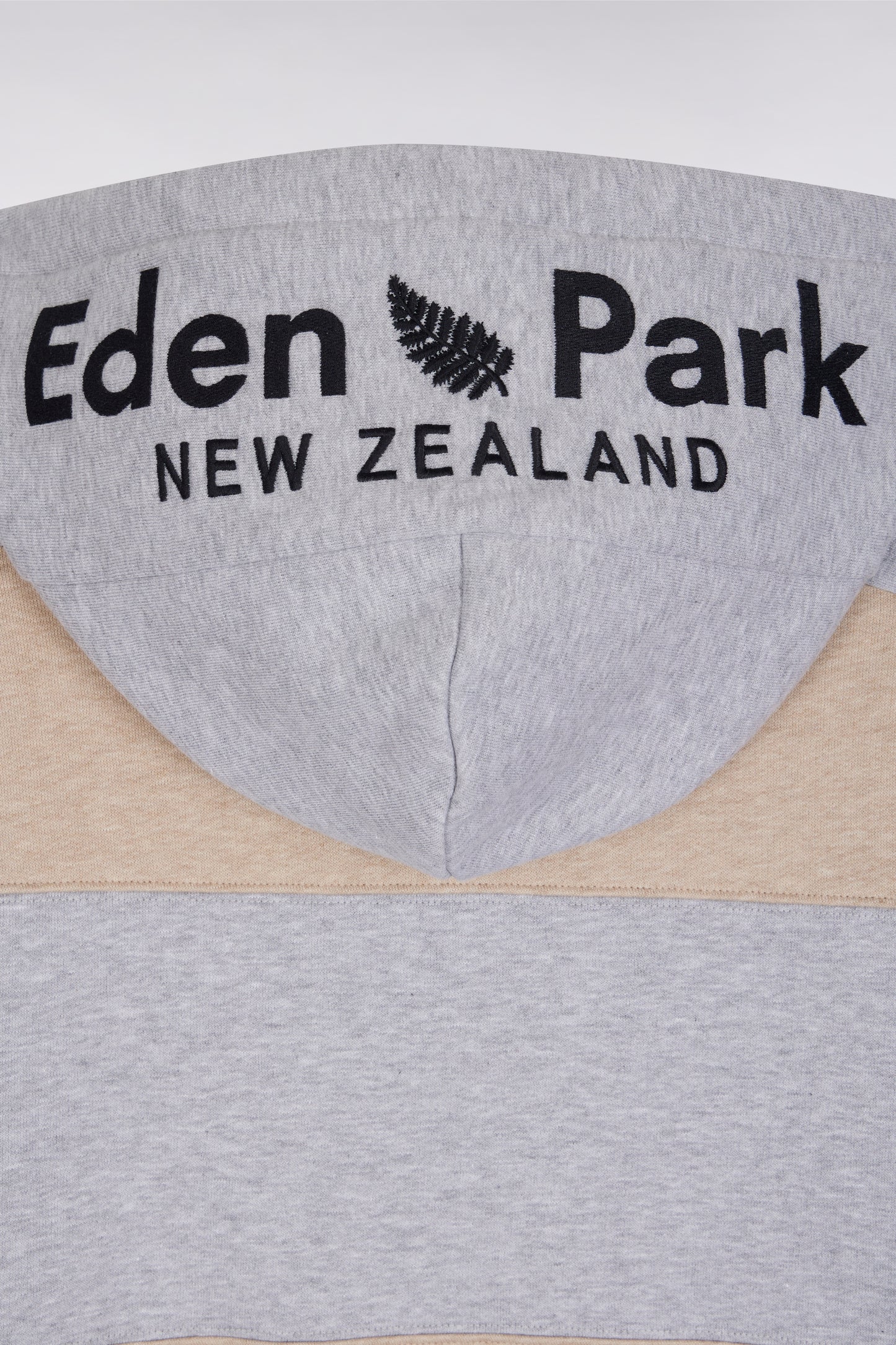 Sweatshirt en coton mélange beige et gris clair coupe Relaxed