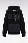 Sweatshirt à capuche en coton gris foncé coupe Relaxed