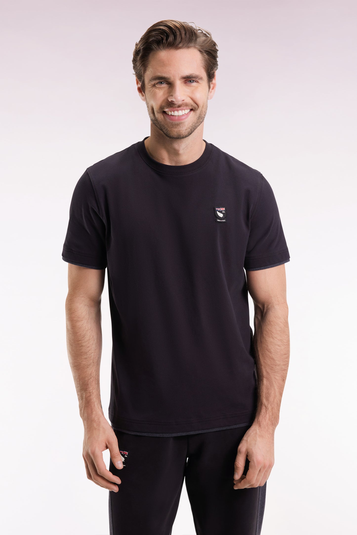 T-shirt à manches courtes en coton noir