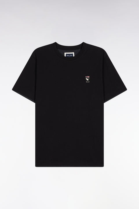 T-shirt à manches courtes en coton noir - Image 2