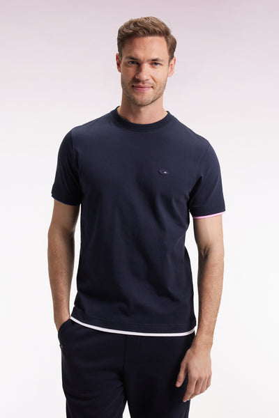 T-shirt XV de France à manches courtes marine