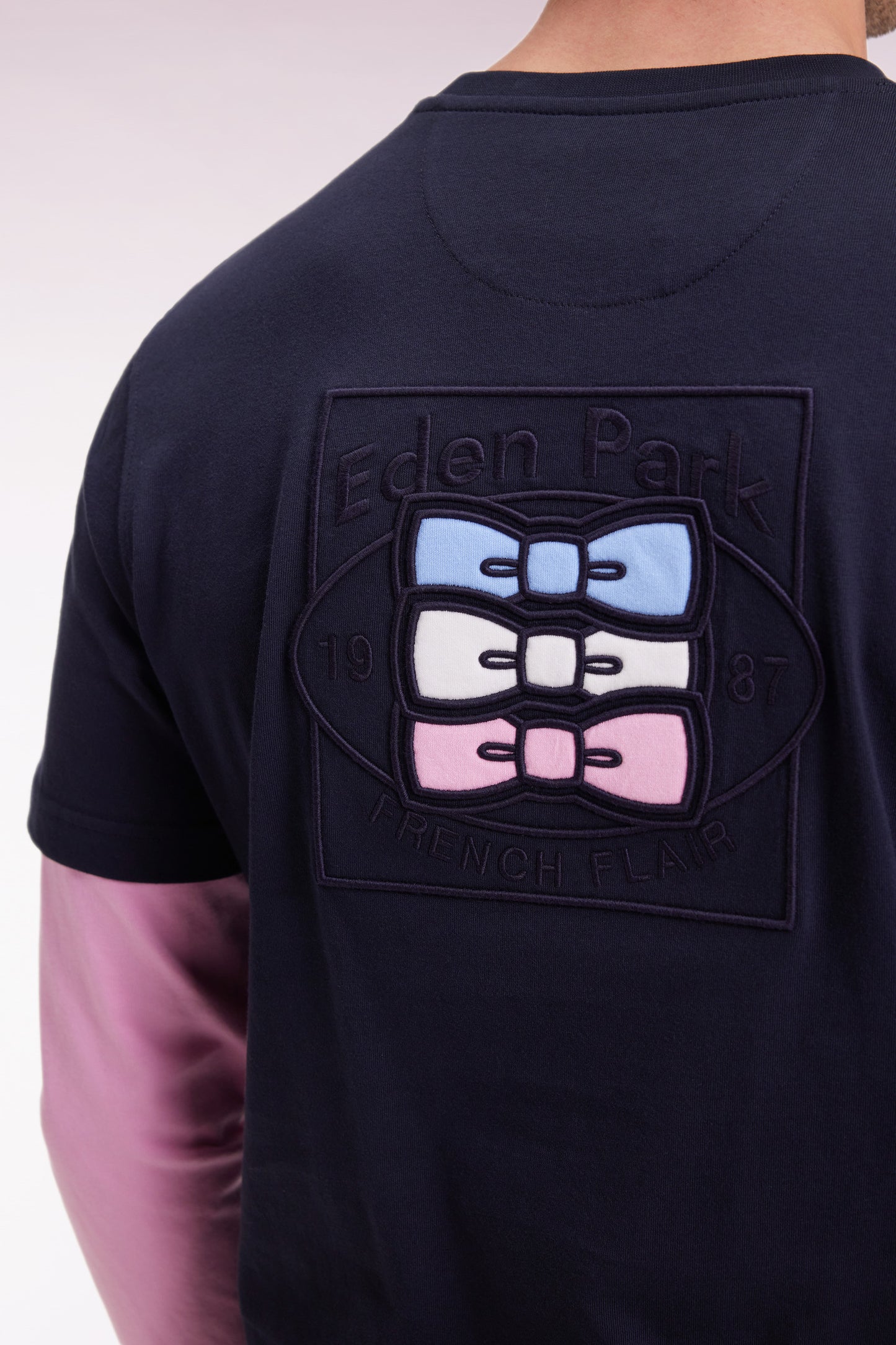 T-shirt à manches longues en coton noir
