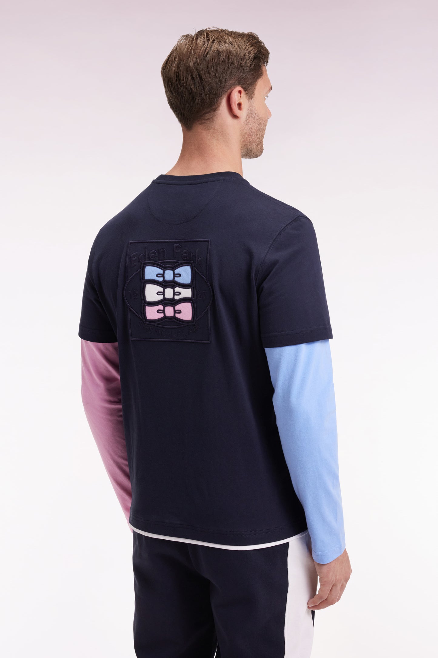 T-shirt à manches longues en coton noir