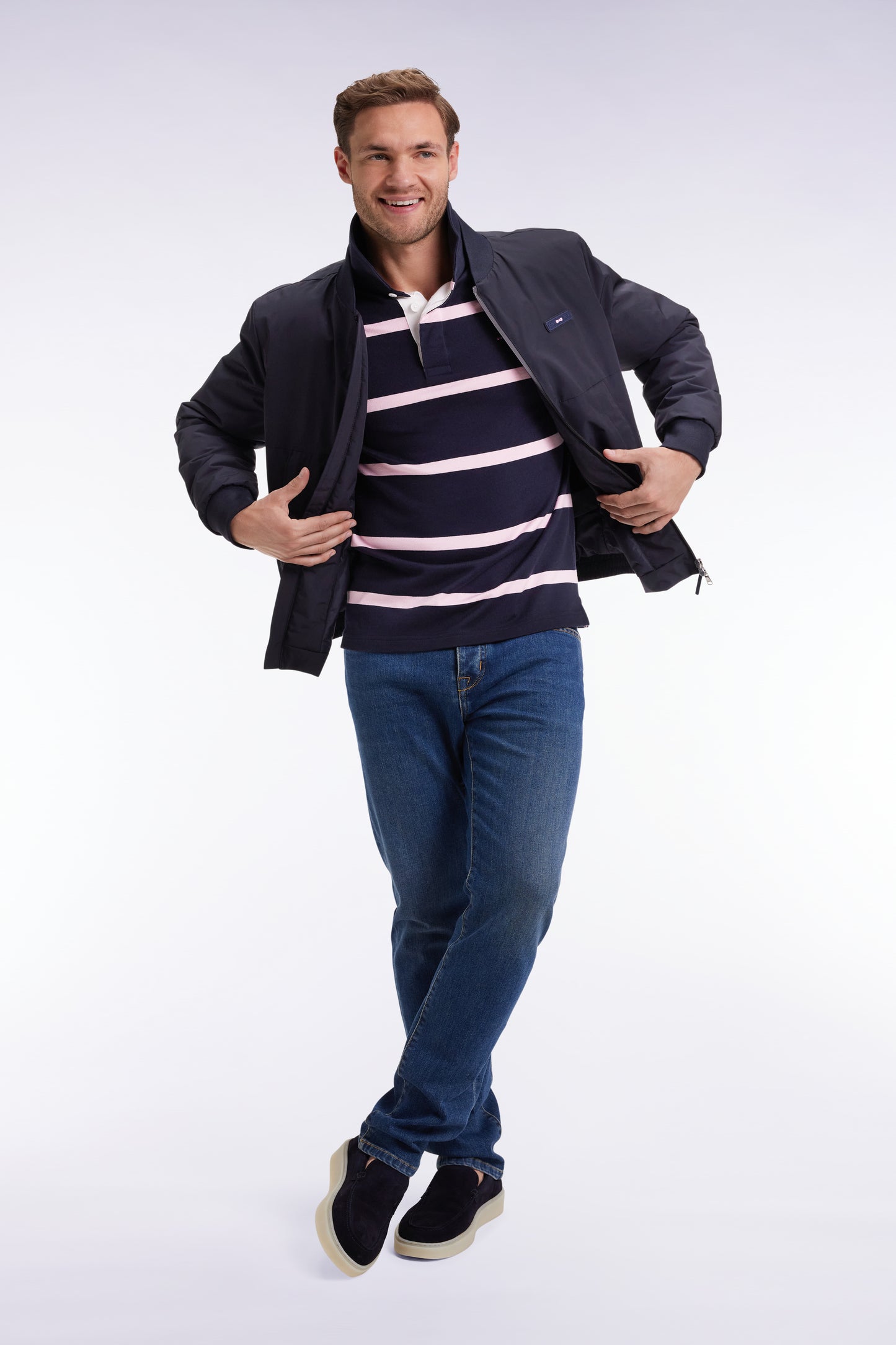 Blouson Starter zippé marine