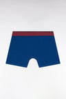 Boxer en jersey de coton bleu à bande contrastée