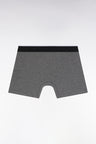 Boxer en jersey de coton gris foncé à bande contrastée