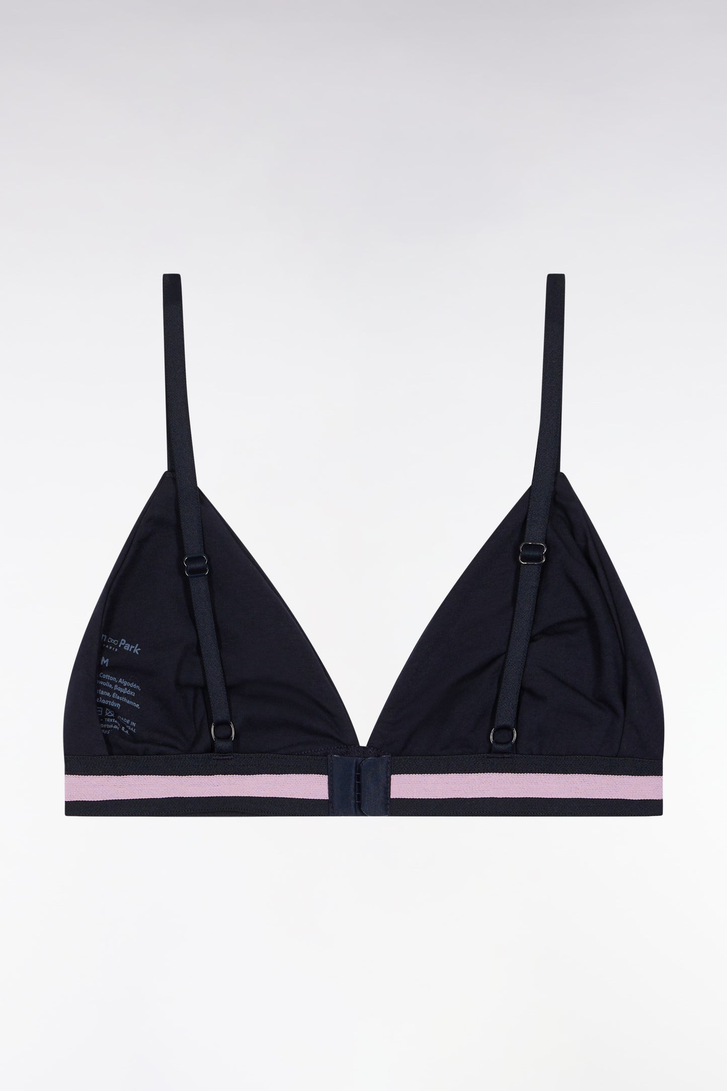 Soutien-gorge en jersey stretch marine à logo